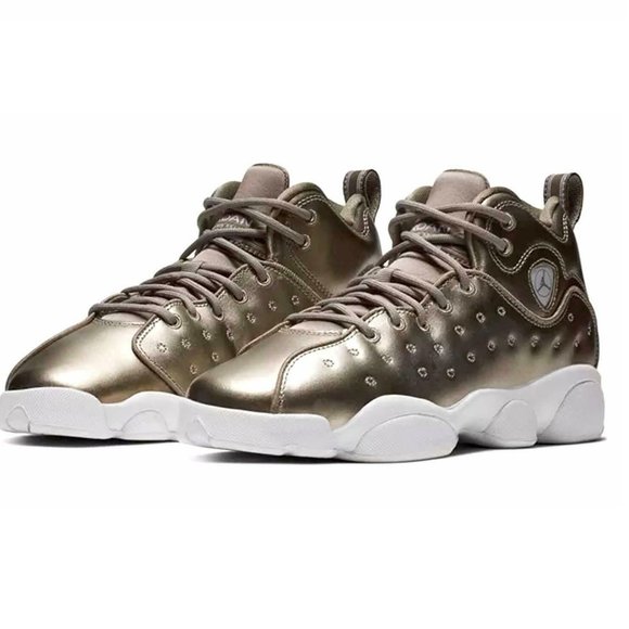 Jordan Jumpman Team II SE PS Sepia Stone White Preschool Kids AV5179 200 - Picture 3 of 5